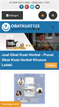 Mobile Screenshot of obatkuat123.com